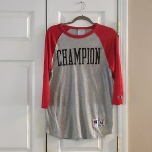 Champion gray red t-shirt Sz M